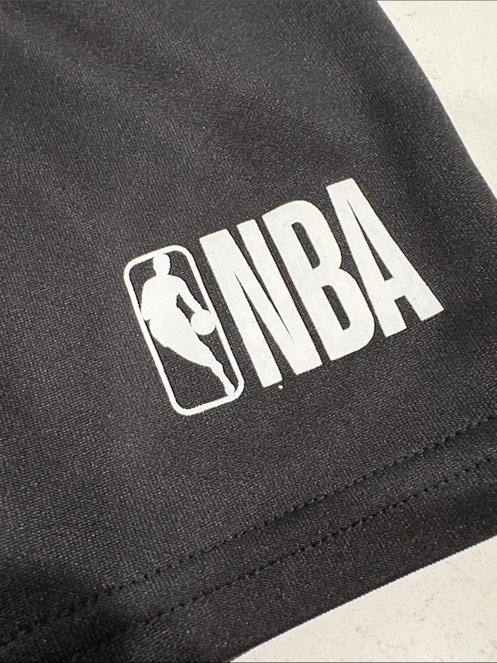 NBA Black Athletic Basketball Shorts with Logo